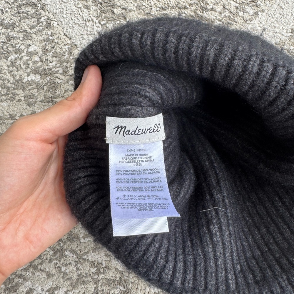 Madewell Wool-Blend Knit Beanie - Picture 3 of 3